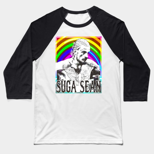 SUGA SEAN RAINBOW Baseball T-Shirt by SavageRootsMMA